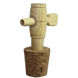 robinet pour vinaigrier avec bouchon en liège