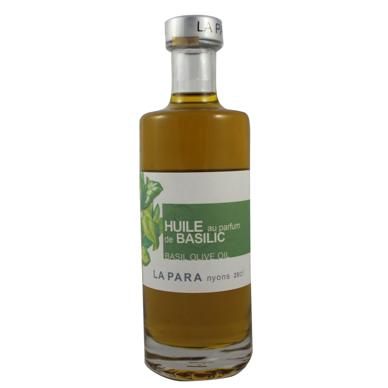 Huile d'Olive au Parfum de basilic 25 cl